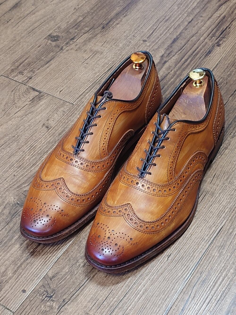 Allen Edmonds McAllister Leather Brogue Oxfords Dress Shoes Size 10.5 E